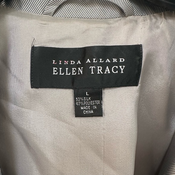 Ellen Tracy Women's Silver Trench Coat - Picture 2 of 13